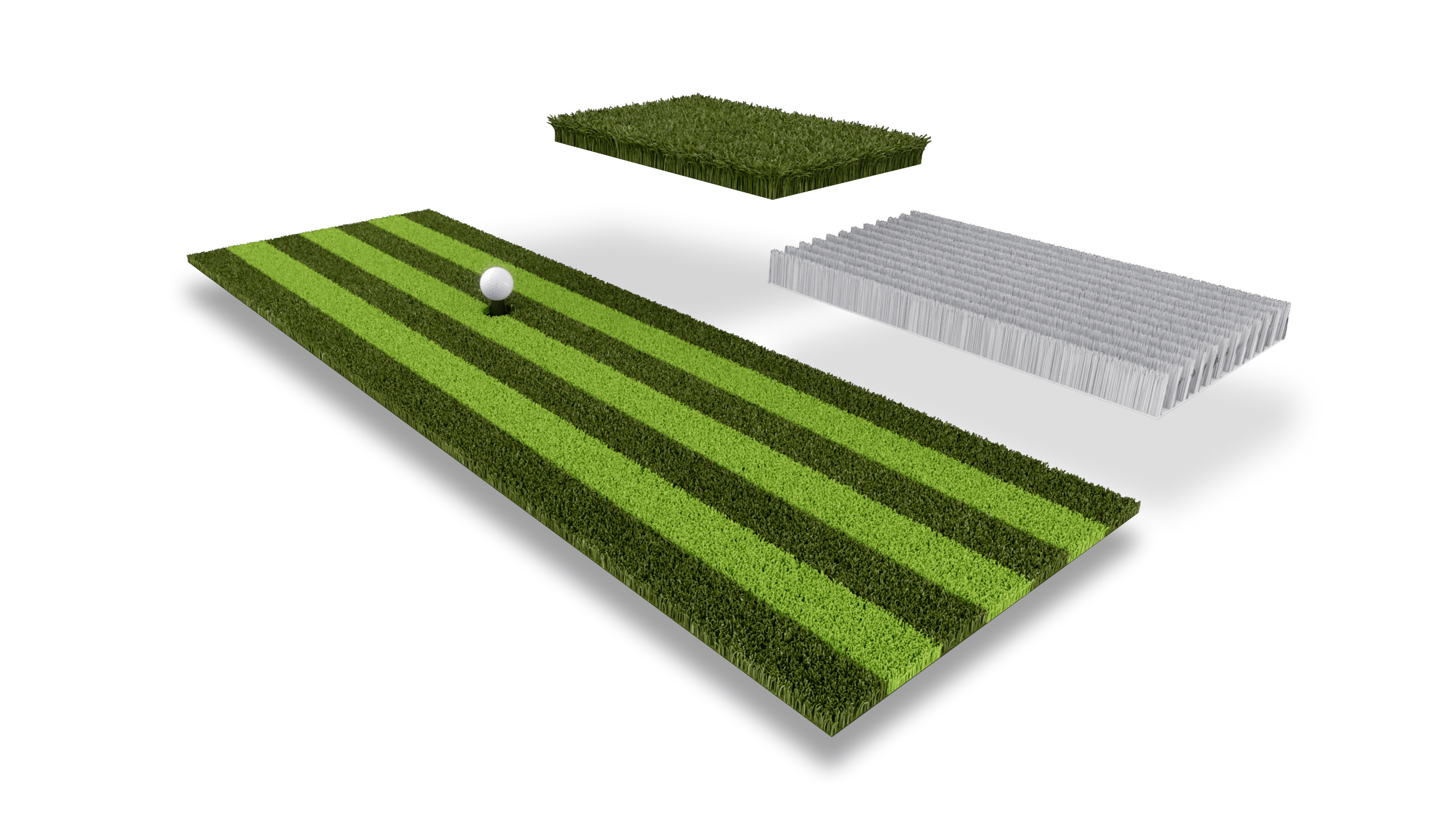 Thảm đánh sọc dành cho phòng chơi golf tại nhà.