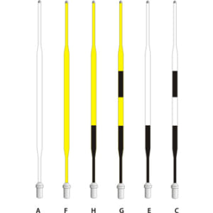 Gậy cờ thi đấu 3/4" bọc nhựa vinyl sân golf